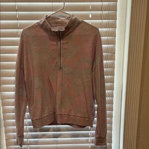 Women's Pink Quarter-Zip Sweater